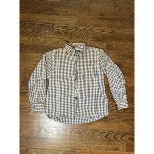 Schnee's Men's Long Sleeve Shirt Plaid Bozeman Montana Size M Made In USA